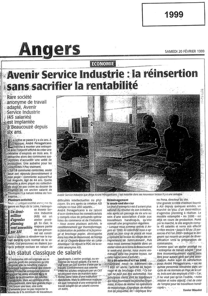 Article Angers 1999