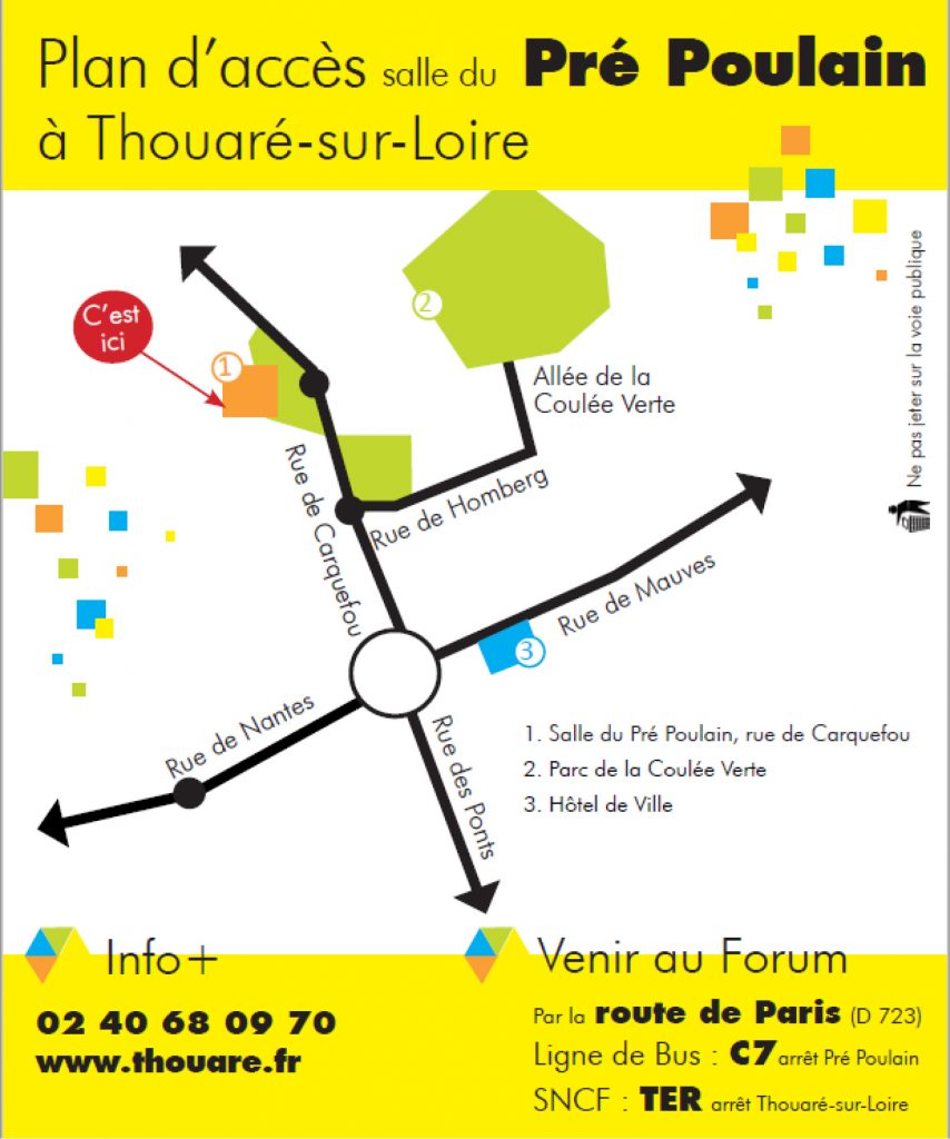 Plan d'accès au Forum de l'emploi 2019