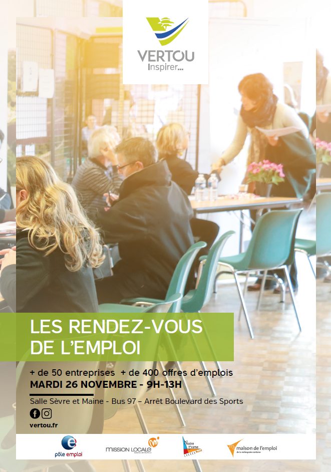 Affiche forum de l'emploi 2019 Vertou